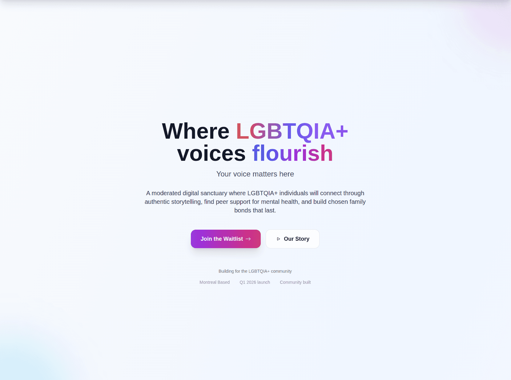 VoxHaven Community Pre-Launch